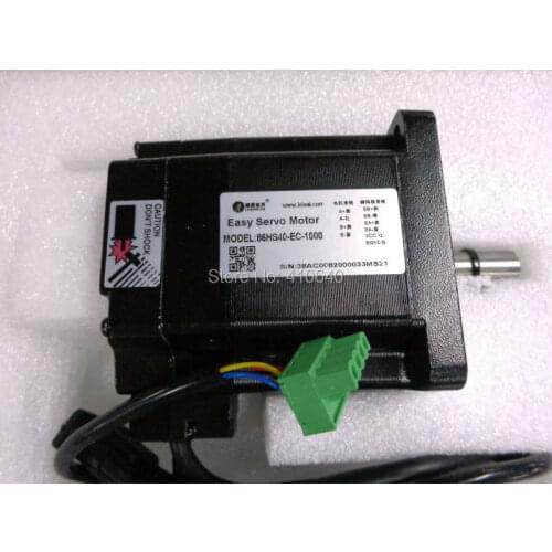 Leadshine Hybrid Servo Motor 86HBM40-EC equal to 86HS40-EC 1.8 degree 2 Phase NEMA 34 with encoder and 1.0 N.m torque