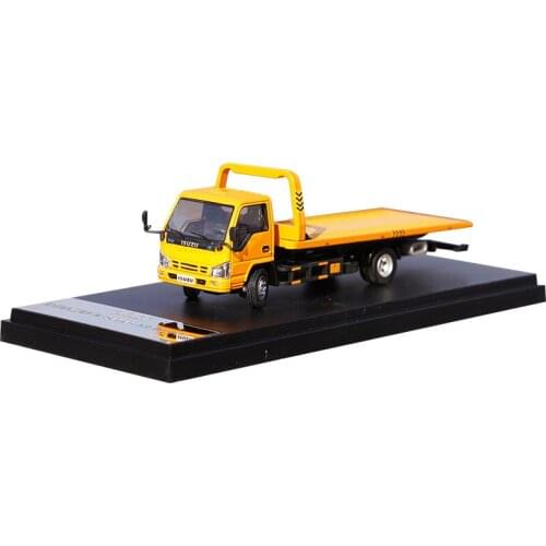 1/64 Isuzu N Series Engineering Transport Truck Flatbed Alloy Casting Car Model Collection Display Gift