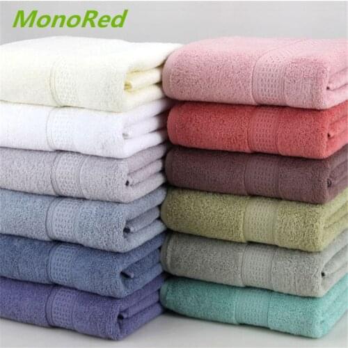100% Cotton Solid Pink Bath Towel For Adults Soft Super Absorbent Beach Towel Fast Drying Body Spa Robe Bathrobe