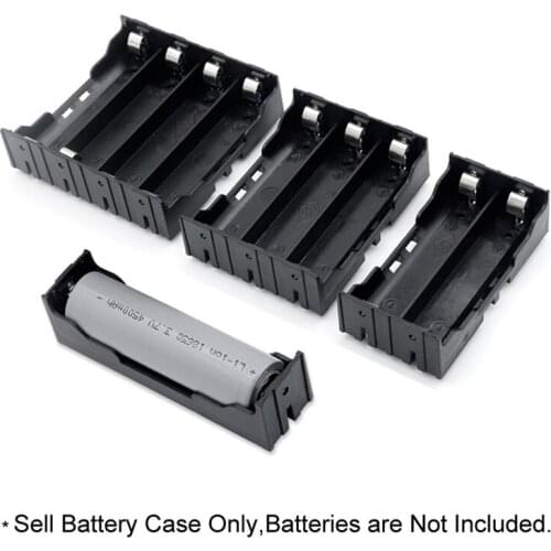 ABS 18650 Power Bank Cases 1X 2X 3X 4X 18650 Battery Holder Storage Box Case 1 2 3 4 Slot Batteries Container With Hard Pin