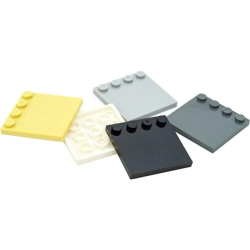 Building Blocks Accessories DIY Plastic Plates 4x4 Tile with Studs on Edge MOC Parts Bricks 6179 Educational Toys for Children