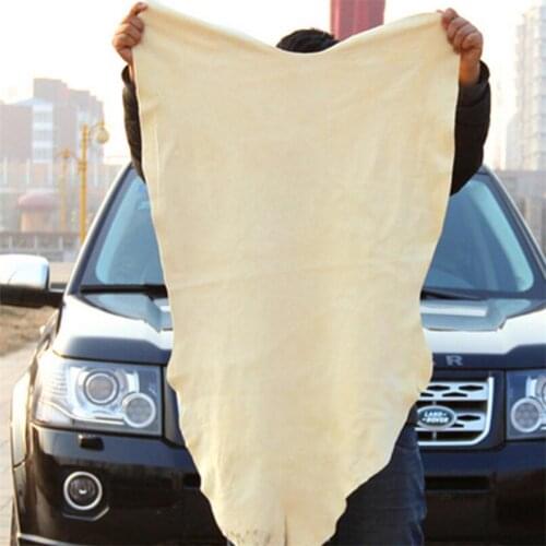 Natural Chamois Leather Car Washing Towels Super Absorbent Car Home Window Glass Drying Cleaning Cloth Quick Dry Car Wash Towel