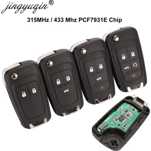 Jingyuqin 10pcs 2/3/4/5 Buttons Remote Key 315/433MHZ ID46 Chip For Opel AstraJ Insignia Mokka ZafiraC Valeo HU100 Blade