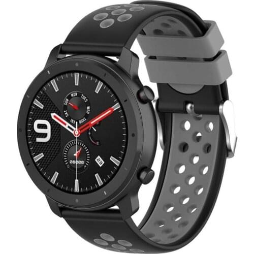 20mm Silicone Breathable strap For Huami Amazfit GTR 42mm Strap Bracelet Watchband For Huami Amazfit BIP GTS WristBand Belt