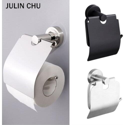 Sliver Toilet Paper Holder 304 Stainless Steel Wall Mouted Paper Rack Cover Tissue Roll Hanger for Bathroom Kitchen Accessories
