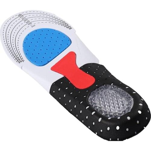 Men And Women Silicon Gel Insoles Shock Absorption Pads Foot Care For Plantar Fasciitis Heel Spur Running Sport Insoles