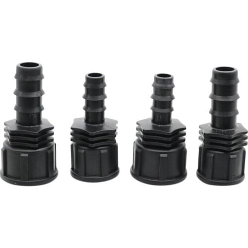 Garden Irrigation DN16 DN20 Connector 1/2 "3/4" Female Connector Barbed Plastic Hose Fitting Micro Irrigation Adapter 2 Pcs