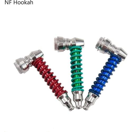 Tobacco Pipe Spring Metal Glass Pipe With Creative and Detachable Smoking Pipe Cigarette Accessories