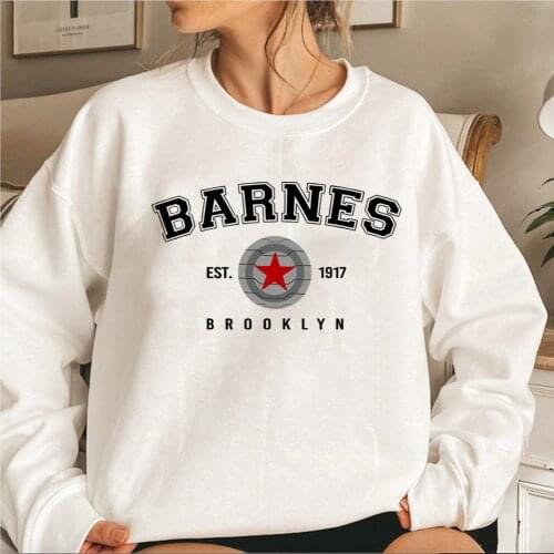 Vintage Barnes 1917 Unisex Crewneck Sweatshirt Winter Soldier Hoodies Women Graphic Harajuku Hoodie Retro Casual Sweatshirts Top