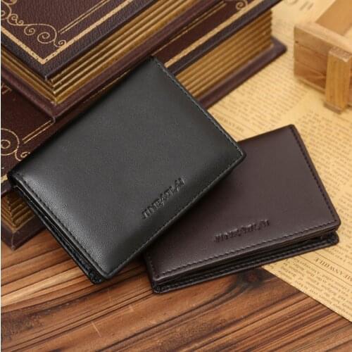 Vintage Wallet Men PU Leather Credit Card Holder Wallets Bifold ID Cash Purse Wallets