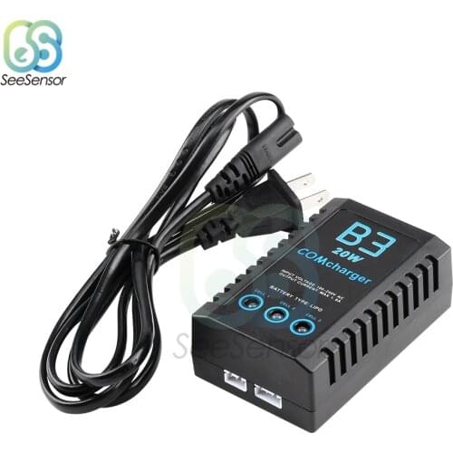 AC110-240V 20W Balanced Battery Charger for iMaxRC iMax B3 Pro Compact 2S 3S Lipo Power Supply Charger for RC Helicopter EU/US