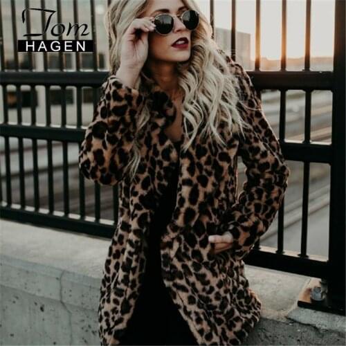 Fur Coat Women Winter 2020 Plus Size Leopard Faux Fluffy Hair Jacket Fur Cardigan Faux Fur Coat Warm Long Fur Coat Cape Women