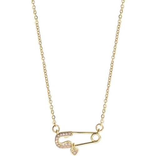 Necklace Lady Fashion Paperclip Shape Titanium Steel Necklace Female All-match Korean Version Girl Chain Trendy Jewelry Women