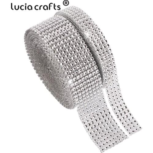 10/20yards 20mm/40mm Silver Gold Bling Diamond Mesh Wrap Rhinestone Roll Ribbons Line Drill Tape Cake Wedding Decorations Y0106