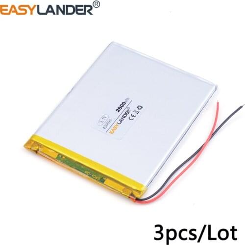 10pcs /Lot 3.7v lithium Li ion polymer rechargeable battery 426696 2800mAh For tablet pc power bank PAD PSP Vedio Game
