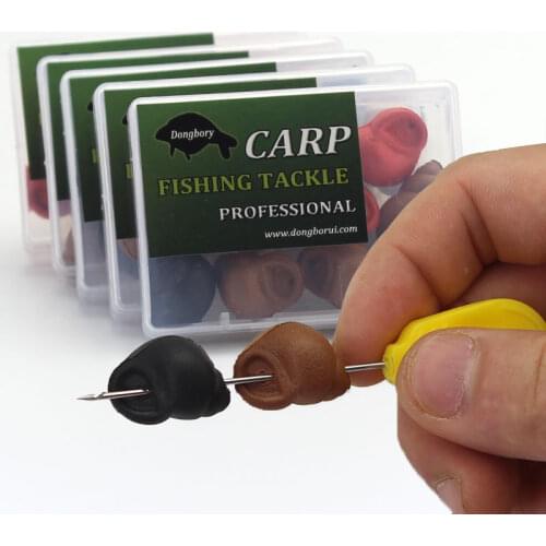 10PCS Fishing Carp Fake Bait River Snails Carp Baits Realistic Field Snails Pop Up Boilies Floating Bait Carp Fishing Hair Rig T