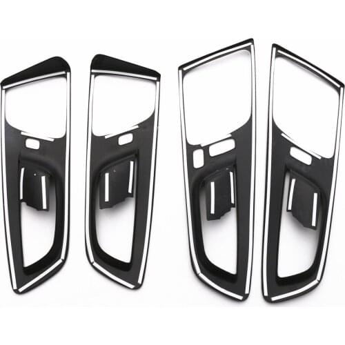 ABS Carbon Fiber Style Interior Door Handle Cover Bezel Trim Car styling Accessories For VOLVO XC60 2018