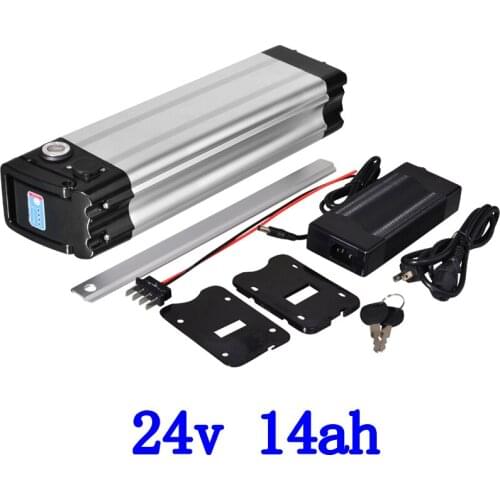 24V 250W 350W Ebike Battery 24V 10AH 12AH 11AH electric bicycle battery 24V 14AH lithium battery with 15A BMS with 2A charger