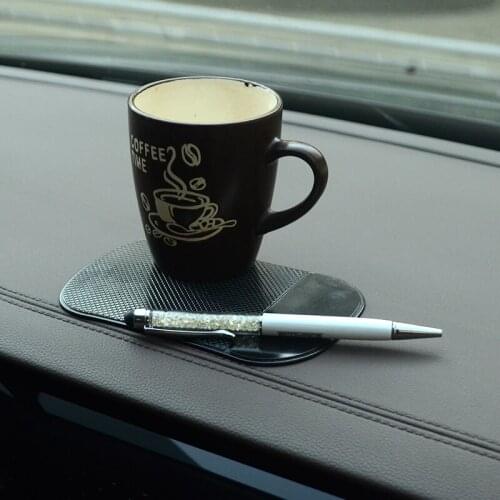 Car Gadget Accessories Mats Gadgets Phone Glasses Mat Anti Slip Auto Interior Dashboard Phone Gel Sticky Pad Silica Gel Black