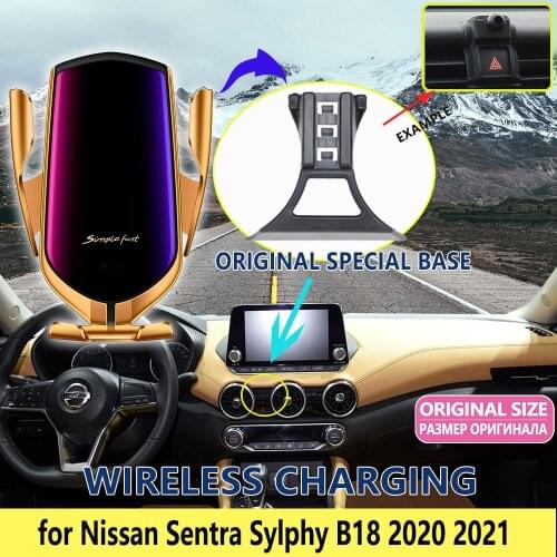 Car Mobile Phone Holder for Nissan Sentra Sylphy B18 2020 2021 360 degree rotation Gravity Support Car Accessories for iphone