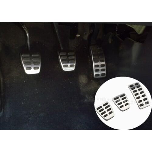 Car Styling AT MT Stainless Steel Gas Brake Pedal Cover For Hyundai ix25 Accent Brio Verna Solaris for Kia K2 Rio Soul KX3
