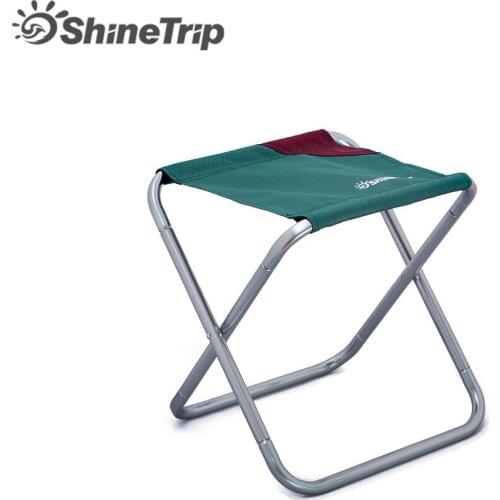 Mountain Fun Outdoor Large Folding Stool Aluminum Alloy Bracket Oxford Fabric Fabric Outdoor Camping Fishing Folding Stool