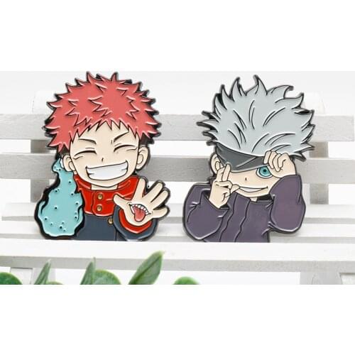 Jujutsu Kaisen Collar Badge значки Itadori Yuji Brooch значки на портфель Brooches On Clothes Hot Anime Accessories Lapel Pins