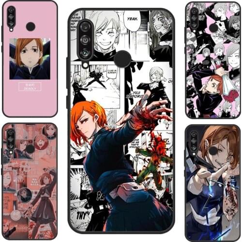 Kugisaki Nobara Jujutsu Kaisen For Huawei P40 Lite P20 P30 Pro Mate 20 Lite Nova 5T P Smart 2019 Case For Honor 8X 9X 10i