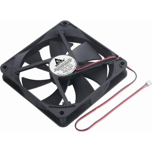 100 pcs Gdstime 140mm x 25mm 2Pin 14cm DC 12V Computer Case Brushless Cooler Cooling Fan Big Air Flow 140x140x25mm 14025s