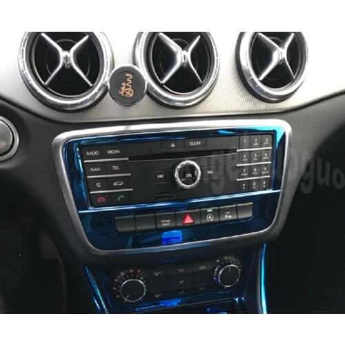 For Mercedes Benz A/B/GLA/CLA Class Car Center console CD panel decoration sticker