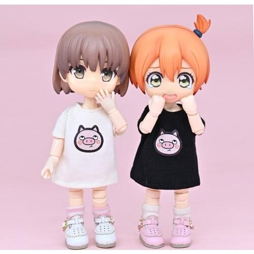 OB11 Baby Clothing Short Sleeve T-Shirt Long GSC Plain Clay 12 BJD Sweatshirt Molly 1/8 doll clothes