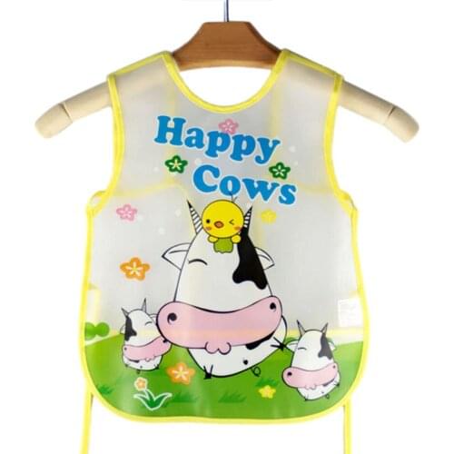 Child Translucent Soft Plastic EVA Baby Waterproof Bibs Feeding Bibs Aprons Carters Baby Bibs Burp Girls Boys K0221