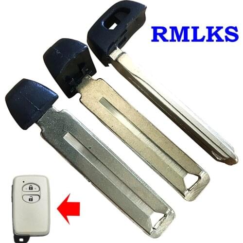 Remote Emergency Prox Smart Key Fob Blade Replacement Insert Blank For Toyota Camry Avalon Highlander RAV4 Prius