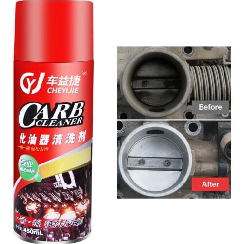 450ML Carburetor Car Throttle Oil Pollution Carbon Cleaning Agent Auto Cleaner Carburetor Cleaner Car Throttle Oil Pollution