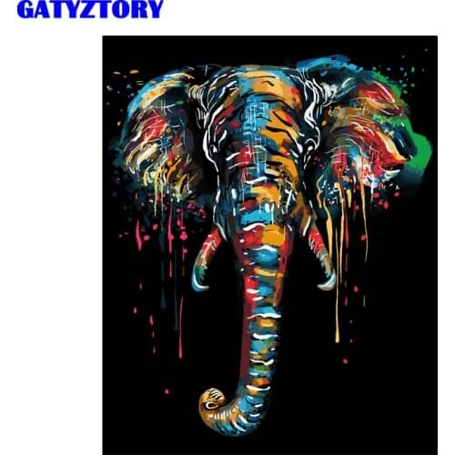 GATYZTORY Frameless Picture Diy Painting By Numbers Animals Modern Picture Canvas By Numbers For Home Wall Art Decors 40x50cm