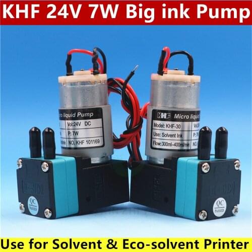 KHF-30 Diaphragm pump big ink pump 24V DC 7W for Allwin Human Wit-color Crystaljet outdoor Eco Solvent inkjet Printer ink pump
