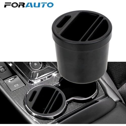 FORAUTO Car Armrest Box Cigarette Coin Card Holder Storage Box Auto Organizer Cup Storage Box Auto Accessories Car-styling