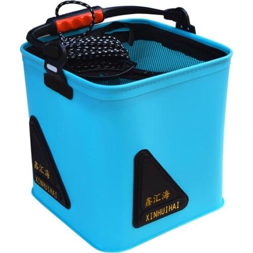1 pcs EVA fishing bucket, folding bucket, live fish bucket, playing bucket, fish protection bag, car wash bucket