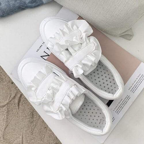 Running Shoes Womens Vulcanize Shoes 2020 Casual Classic Solid Color PU Sports Shoes Women Outdoor Light White Shoes Sneakers