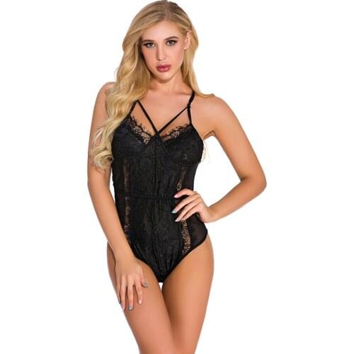 Summer String Bodysuit Sexy Underwear Women Mesh Lace Lingeries Ladies Body Suits Body Renda Erotik Lingeries