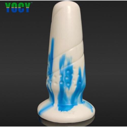 YOCY Massager For Women Butt Plug Silicone Huge Dildos Colorful Gay Sex Toys Anal Training Suction Cup But Plugs Masturbate Toy
