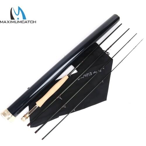 Maximumcatch Skyhigh 6-10ft 2-8wt 3-4PCS Fly Fishing Rod Graphite IM12 Toray Carbon Fly Rod with Carbon Tube