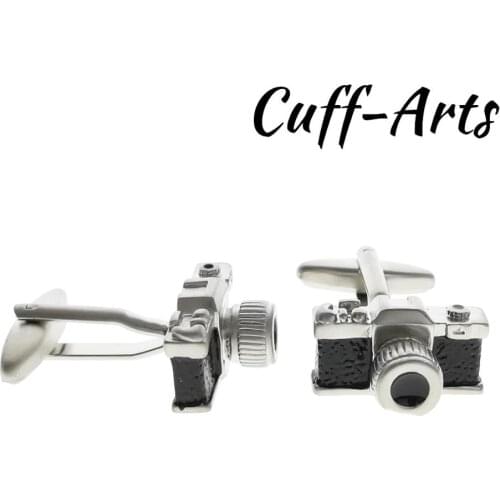 Mens Vintage Camera Cufflinks Black Enamel Cufflinks Mens Fashion Shirt CuffLinks Gifts for Men C10543