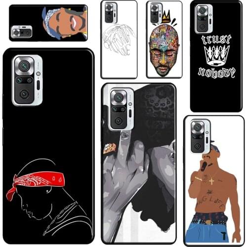 2Pac Tupac Rapper Singer Soft Case For Xiaomi Redmi Note 10 8 9 Pro 8T 9S Phone Cover For Redmi 9 9A 9C 9T 8A K40
