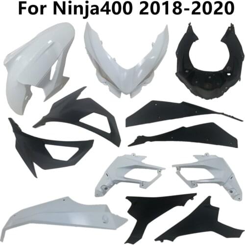 Motorcycle For Ninja400 2018-2019-2020 Unpainted Plastic Parts Components Bodywork Fairing Cowling Pack Left Right Injection ABS