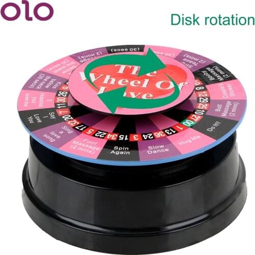 OLO Sex Game Electric Fun Carousel Table Set for Couples Foreplay Gift Funny Flirting Toys Sex Toys for Couple
