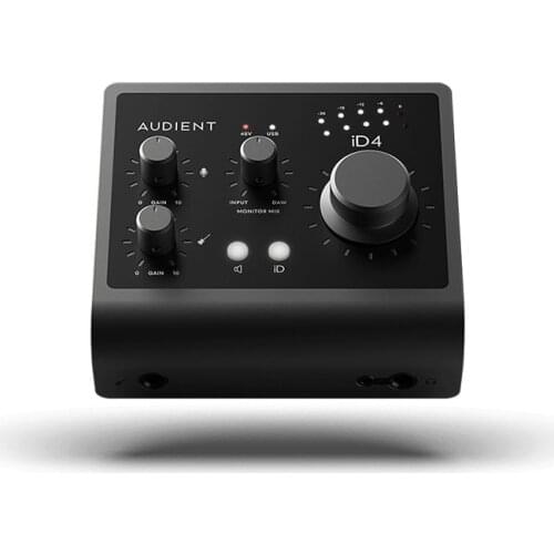 Original Audient iD4 MKII MK2 Professional Studio Live Recording Guitar JFET D.I USB AD-DA Audio Interface Sound Card