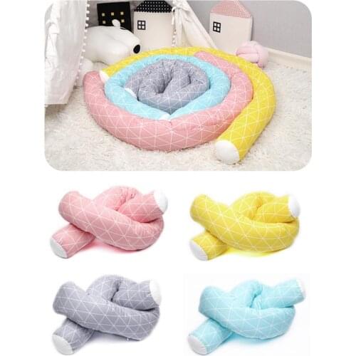 200CM X 12CM Long Pillow Baby Plush Cushion Kids Bed Crib Fence Protector Bumper Toys Stuffed Safety Bed Bumper Child Sleep Gift