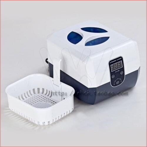Dental Ultrasonic Cleaner Cleaning Machine Stainless Steel Portable Dental Jewelry Watch Cleanser Machine Digital Display