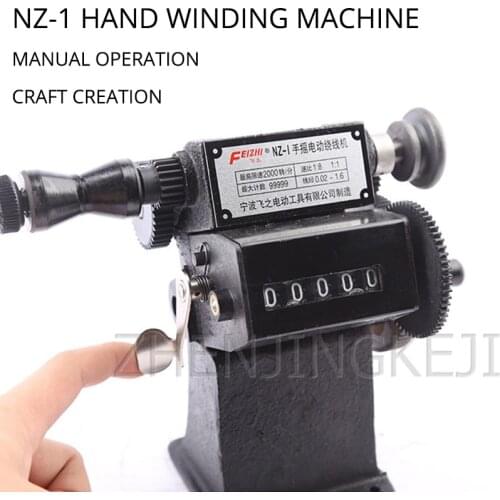 Manual Winding Machine Dual-Purpose Hand Coil Counting Winding Machine Winder 0-9999 Count Range Winding Various Small Coils
